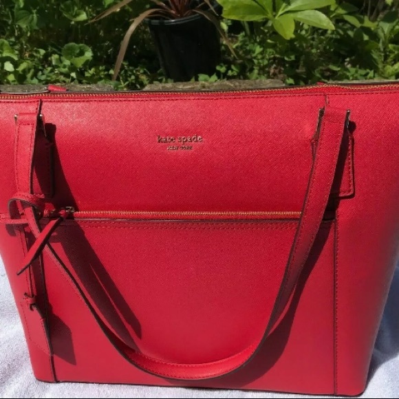 Kate Spade Cameron Large Pocket tote rosso red - Picture 4 of 7